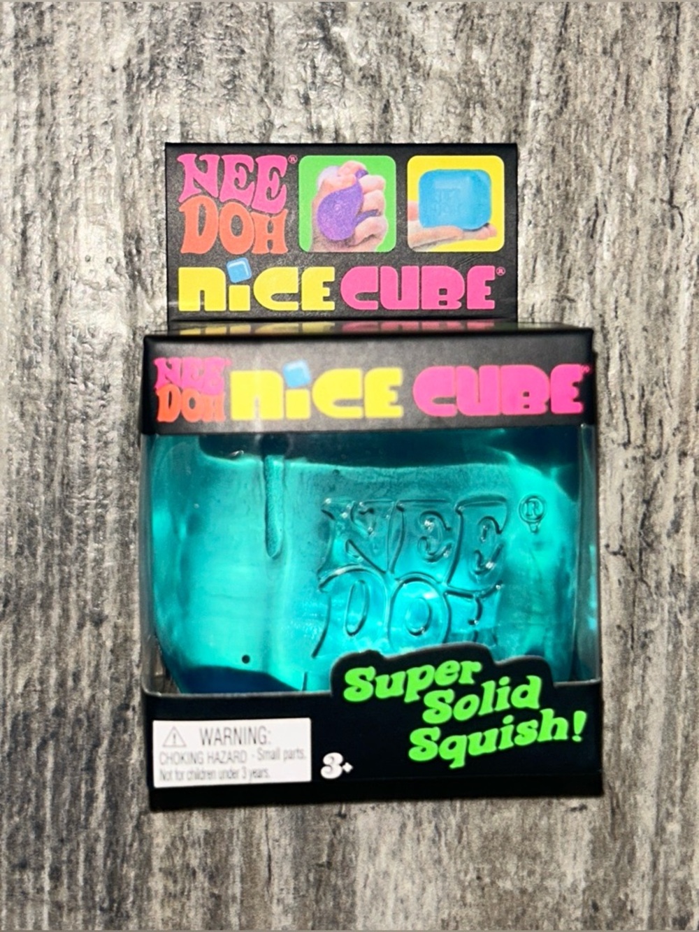 Blue NeeDoh Nice Cube Super Solid Squish 2.5” NIB - Picture 9 of 11